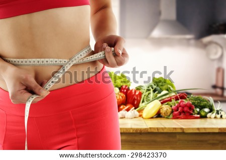 red vegetables in kitchen and woman hends