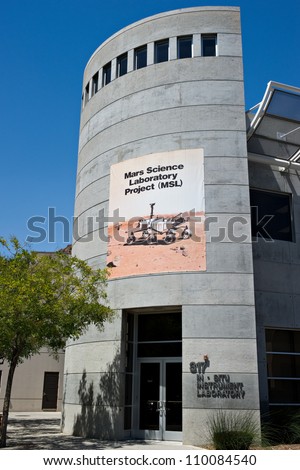 LA CANADA, CA - AUGUST 13: The testing facility for the NASA Mars Science Laboratory, named Curiosity, at the Jet Propulsion Laboratory in La Canada, CA on August 13, 2012.