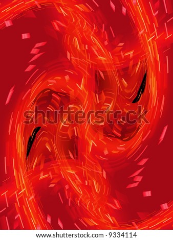 Red fluid abstract background 3