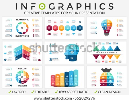 plus sign infographic template download free vector art stock