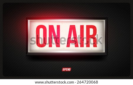 Vector on air sign