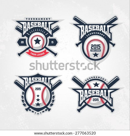 Baseball Tournament Professional Logo Stock Vector Illustration ...
