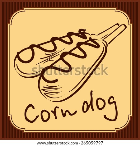 Corn Dog vector