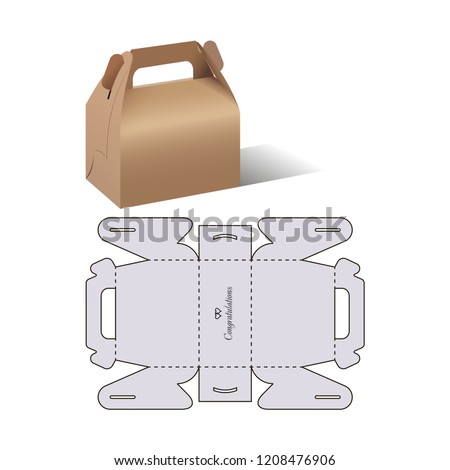 Retail Box with Blueprint Template