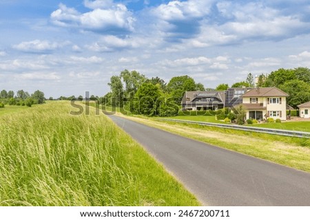 Similar – Image, Stock Photo Ems dike in the fog Fog