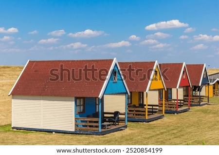 Similar – Image, Stock Photo Ems dike in the fog Fog