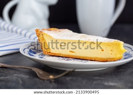 Similar – Foto Bild Käsekuchen oder Käsesahnetorte