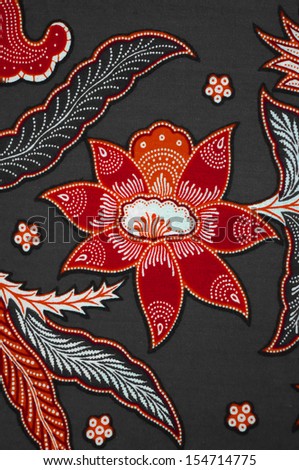 Pattern of Batik that become traditional clothes malaysia