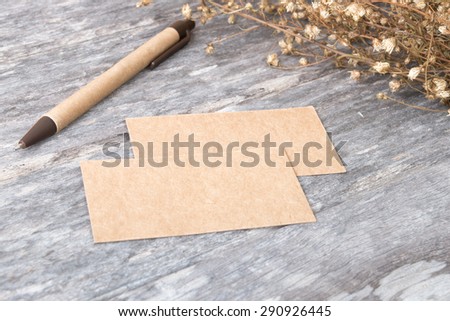 Download Recycled Paper Business Cards Mock Up Stock Images Page Everypixel