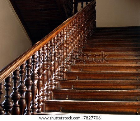 Wood stairs backround