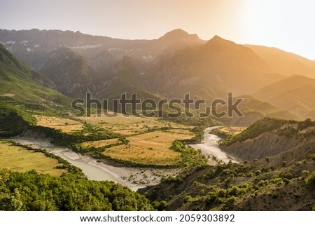 Similar – Image, Stock Photo Albania Vjosa Valley