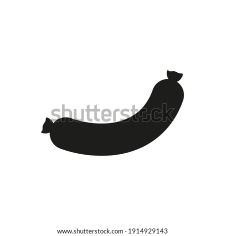 german sausage on white background