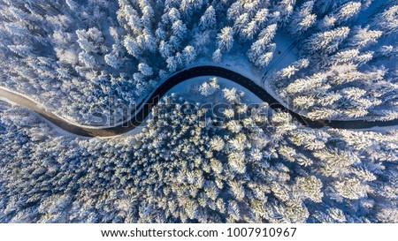 Similar – Image, Stock Photo Country road in Slovenia