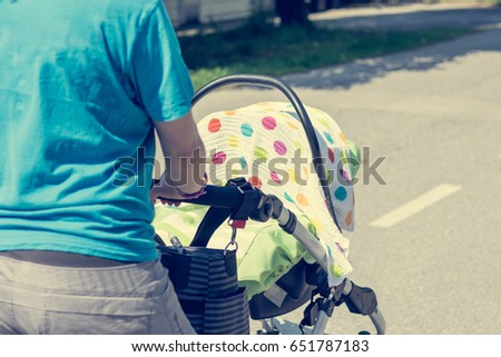 Similar – Foto Bild Spaziergänger in der Sonne mit Schatten