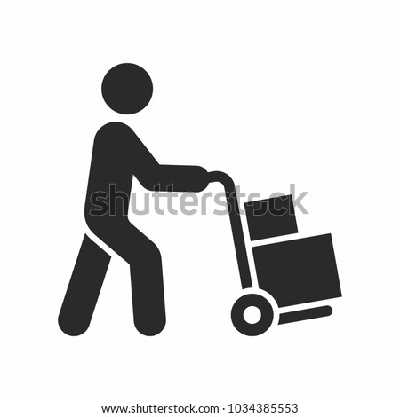 Hand truck icon