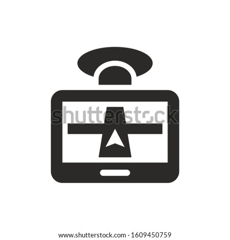 GPS, navigation icon. Vector icon isolated on white background.