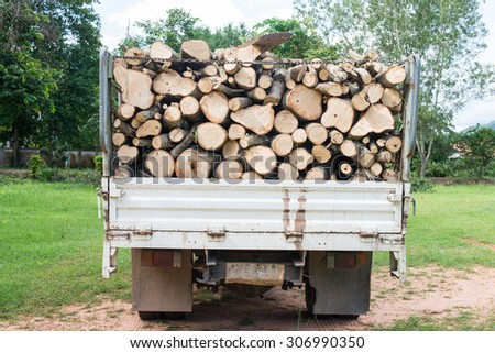 timber on timber truck