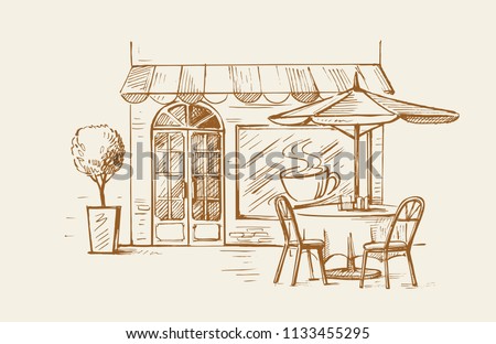 Similar – Image, Stock Photo street cafe Café