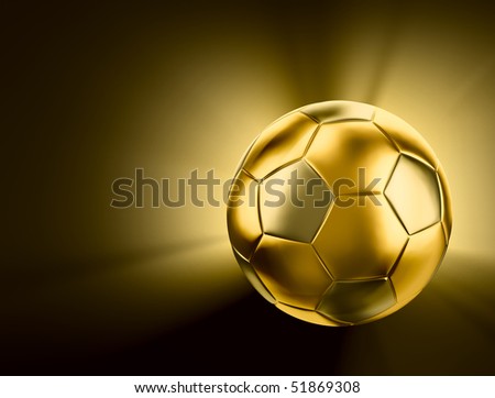 Gold soccer