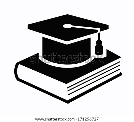 graduation cap and book icon