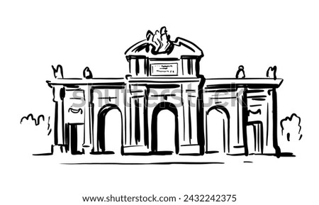 Similar – Image, Stock Photo Puerta de Alcala, Madrid, Spain at night.