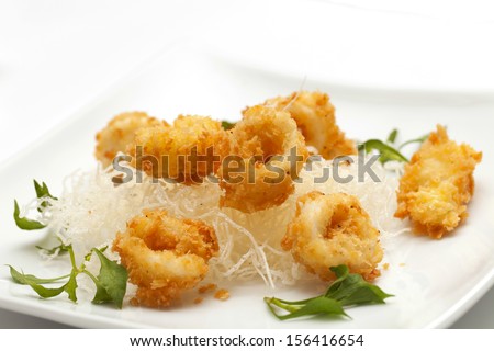 Fried squid ring.