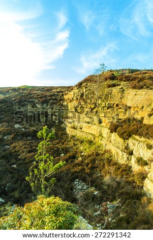 Quarry near to Digley Reservoir near Holmfirth, Yorkshire, Peak District, England, UK