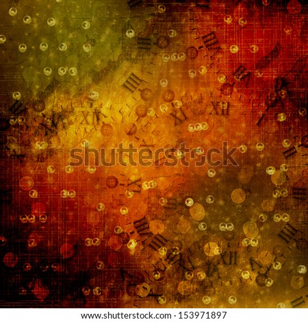 Abstract ancient background in scrapbooking style with gold ornamentat Imagine de stoc © 