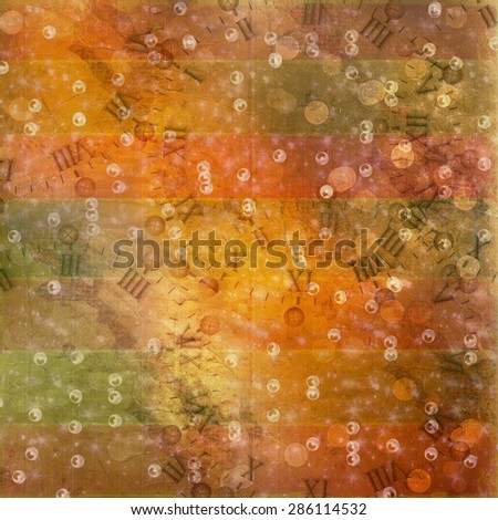 Abstract ancient background in scrapbooking style with gold ornamentat Imagine de stoc © 