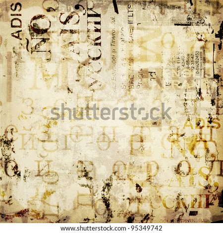 Grunge abstract background with old torn posters
