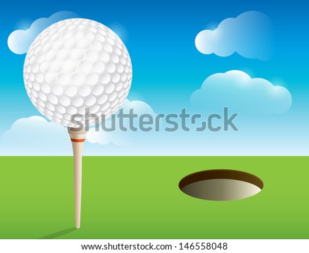 A nice illustration for a golf tournament invitation, poster, golf flyer, and more. Vector EPS 10. Contains transparencies and mask. EPS is layered for easy addition and subtraction of elements.