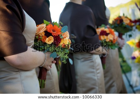 Bridal wedding flowers and brides bouquet