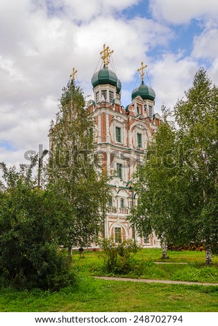 Cathedral of Presentation of Mary in Solvychegodsk (1688-1693), Russia. Style of Stroganov baroque