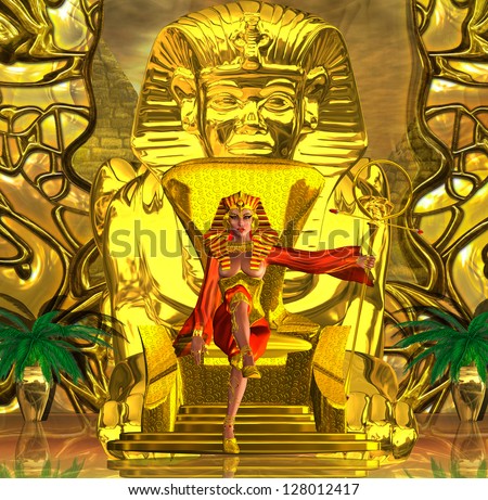 The Throne of Egypt. This is the first Egyptian queen who became a Pharaoh. She was one of the most powerful celebrities in the ancient world. Inspired by Hatshepsut.