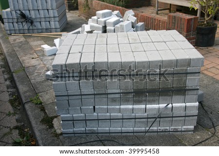 pile of bricks waiting to be processed