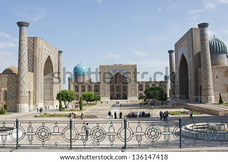 Registon Place, Samarkand, silk road, Uzbekistan, Central Asia
