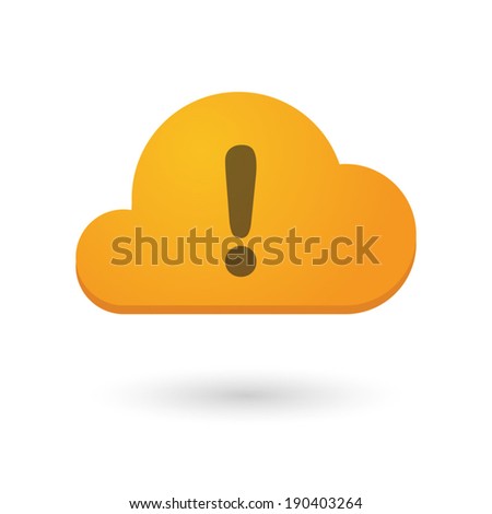 Illustration of an isolated cloud icon