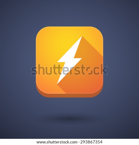 Illustration of an app button with a lightning