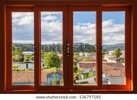 View through a window