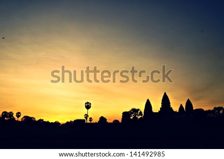 Sun rise in Angkor Wat