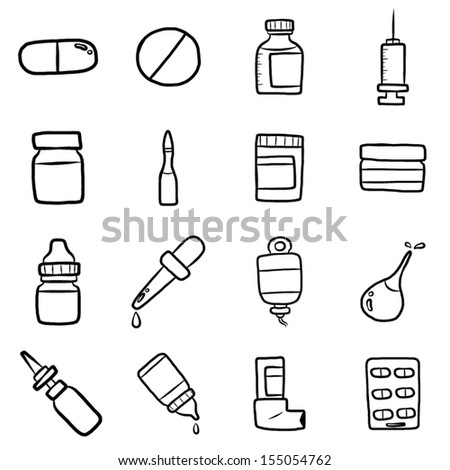 Drugs, Medicine Dosage Form Objects Or Icons Set / 16 Objects, Cartoon ...