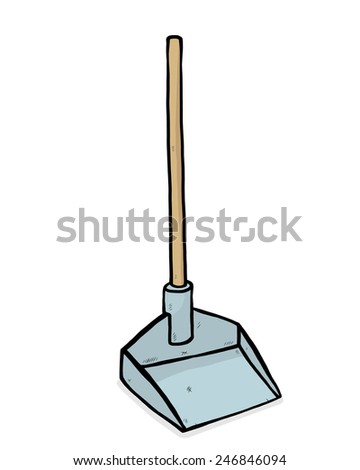 Dustpan / Cartoon Vector And Illustration, Hand Drawn Style, Isolated ...