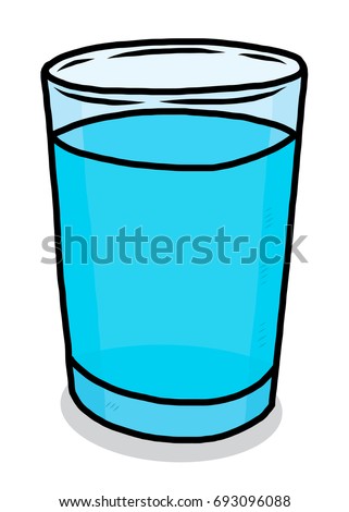 Glass Of Water Clipart Black And White | Free download on ClipArtMag