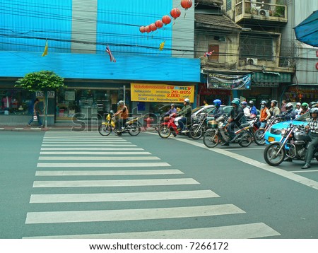 Traffic in Bangkok, Chinatown