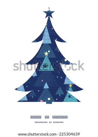 Vector abstract holiday christmas trees Christmas tree silhouette pattern frame card template
