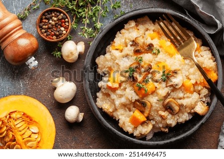 Similar – Foto Bild Köstliches traditionelles Risotto mit Käse