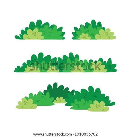 The bush icon. Simple vector flat illustration on a white background.