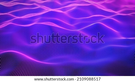 Similar – Image, Stock Photo fabric landscape Waves