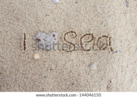 i love sea