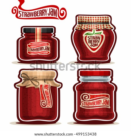 Similar – Image, Stock Photo Strawberry chia jam made with chia seeds